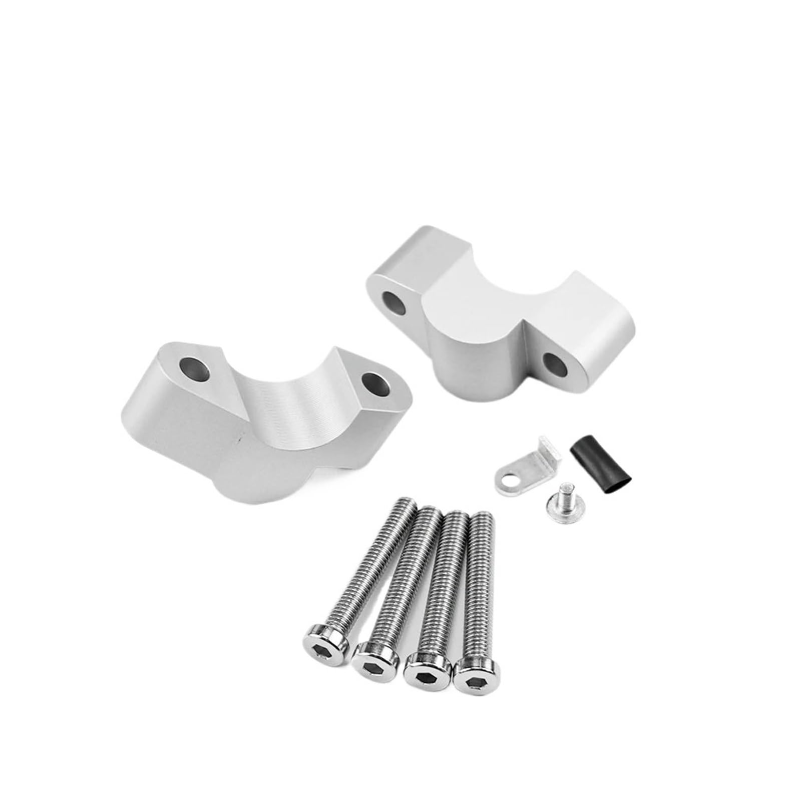 Lenker-Riser-Klemmhalterung Motorrad Lenker Riser Drag Griff Bar Clamp Verlängern Adapter Für Ducati DesertX 2022 2023 2024-(Silver) von KOEHXJ