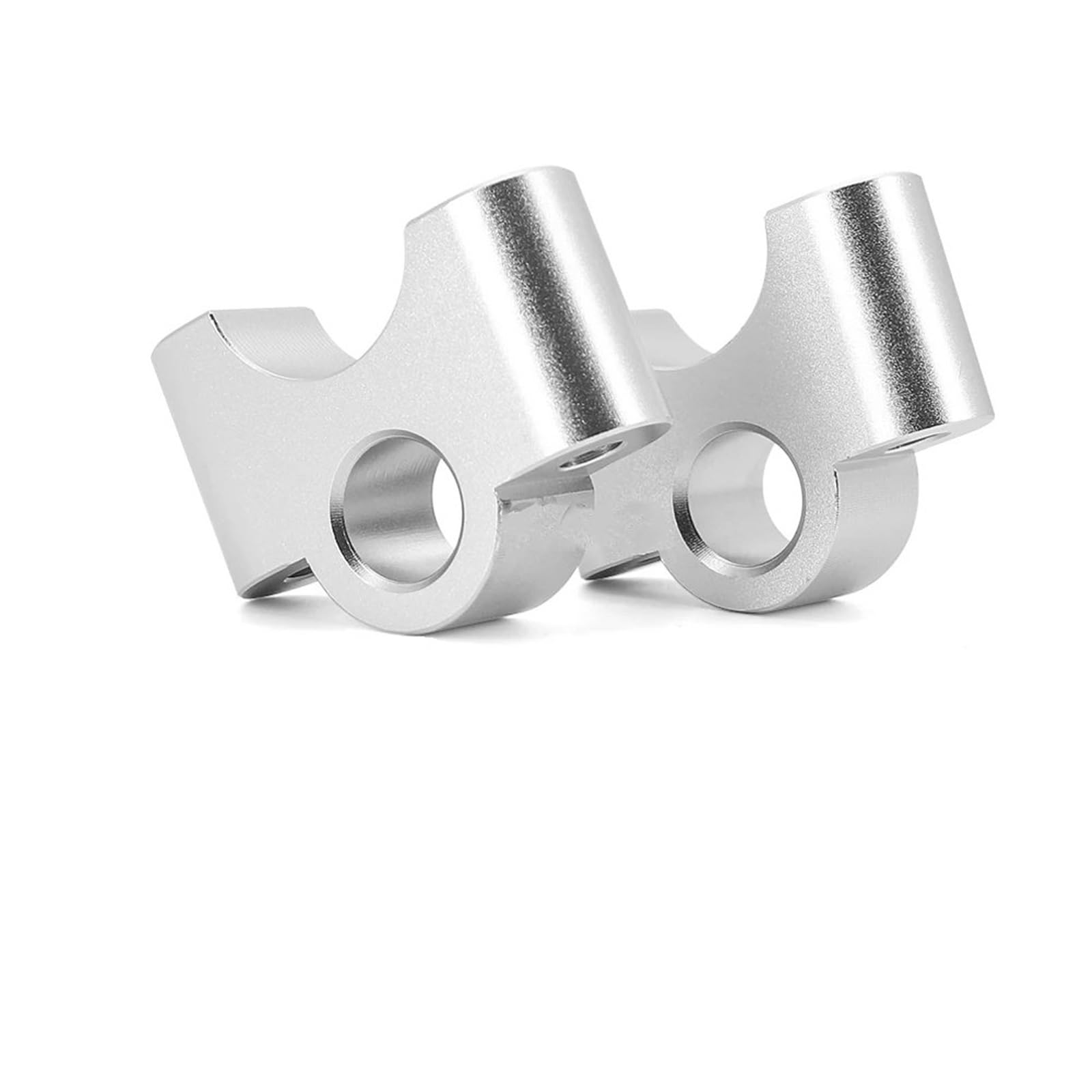 Lenker-Riser-Klemmhalterung Motorrad Zubehör 32MM Lenker Riser Clamp Zurück Bewegen Montieren Lenkrad Erhöhen Für R1250RT 2021 2022-(Silver) von KOEHXJ