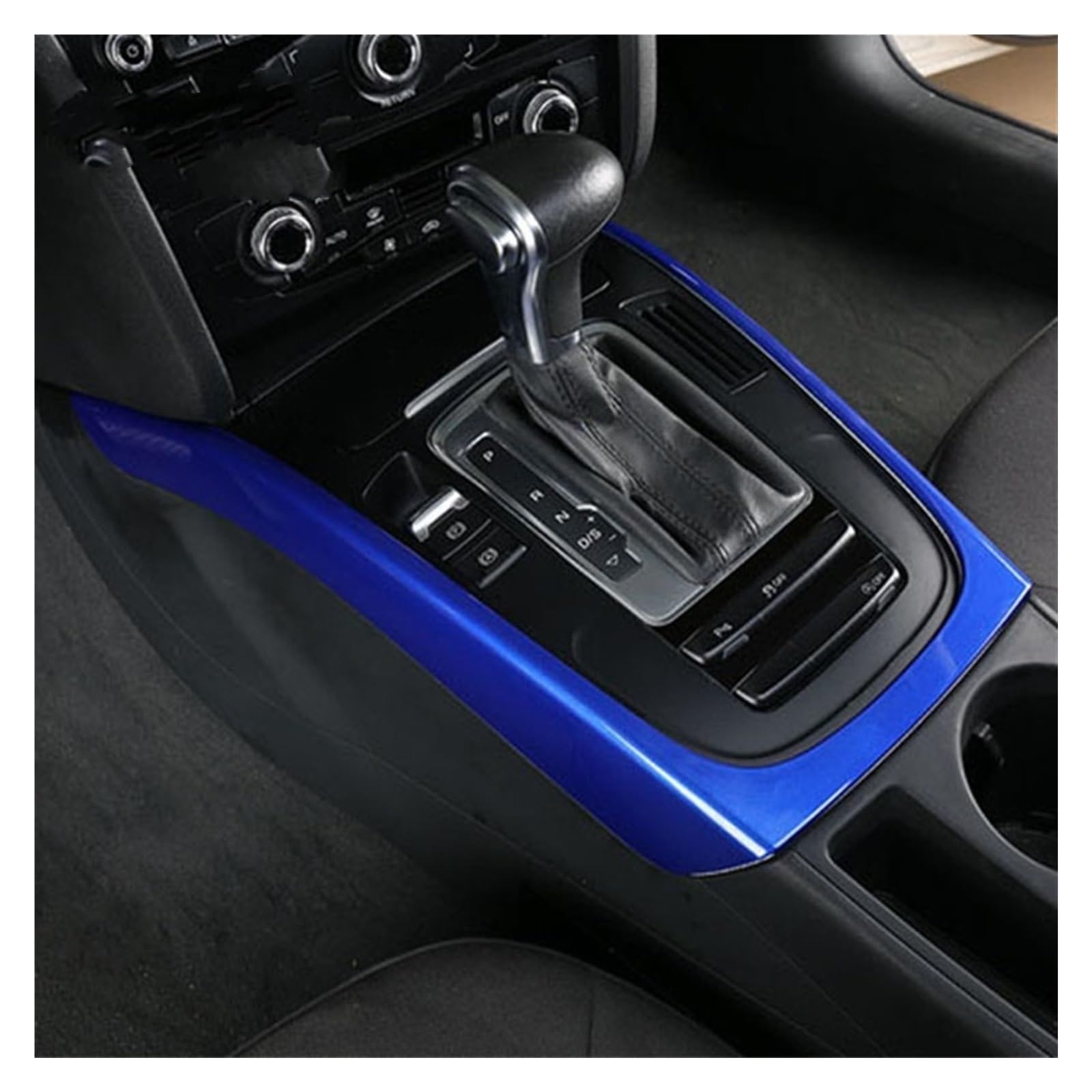 Mittelkonsole Dekor Auto Center Console Schalthebel Panel Rahmen Abdeckung Trim Für Q5 Für 8R 2009 2010 2011 2012 2013 2014 2015 2016 2017 Navigation Panel Trim(Blue) von KOEHXJ