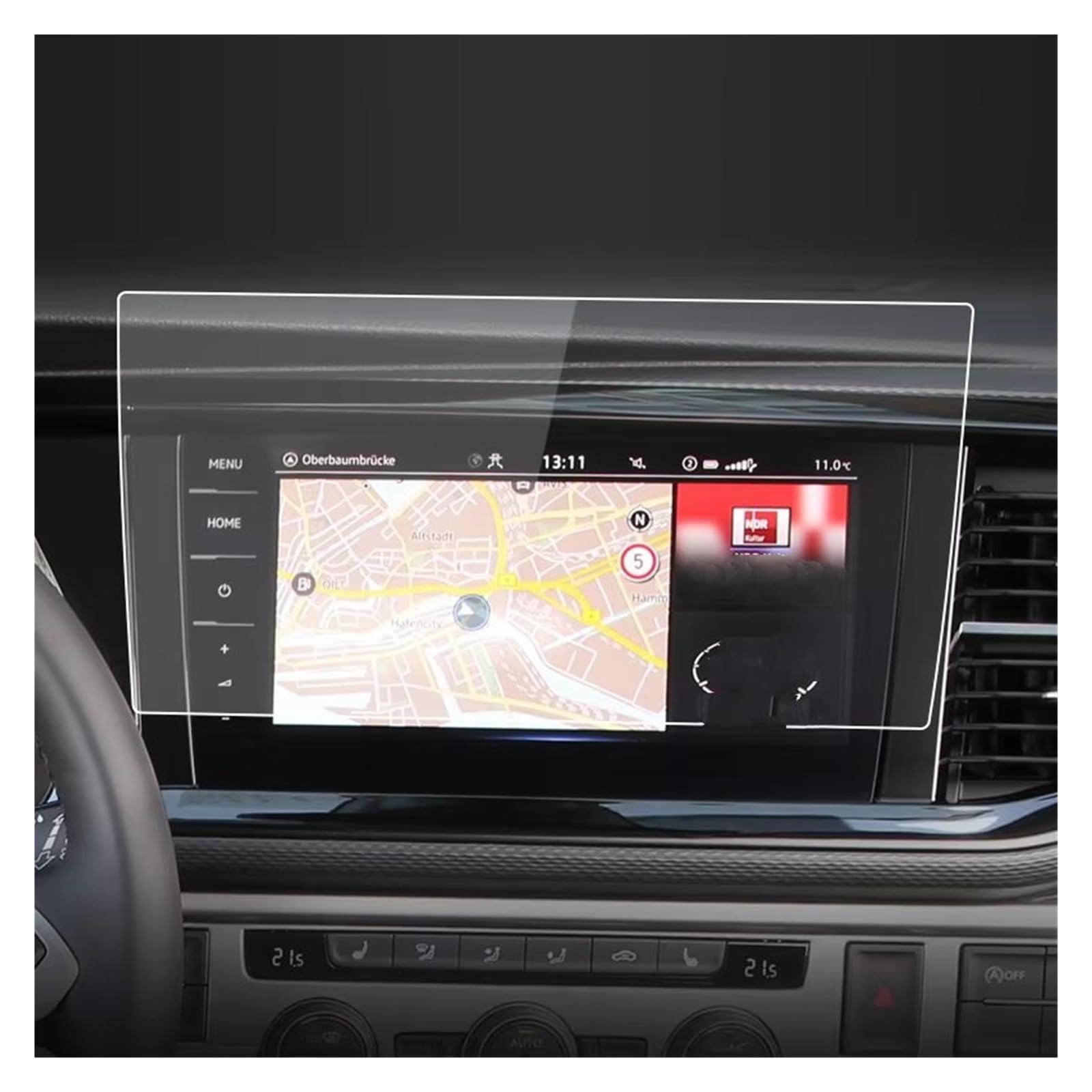 Navigation Schutzfolie 9.2 Zoll Für VW Für Multivan 2019 2020 Dashboard Navigation Membran Auto GPS Display Gehärtetes Glas Display-schutzfolie GPS-Navigationsfilm(HD) von KOEHXJ