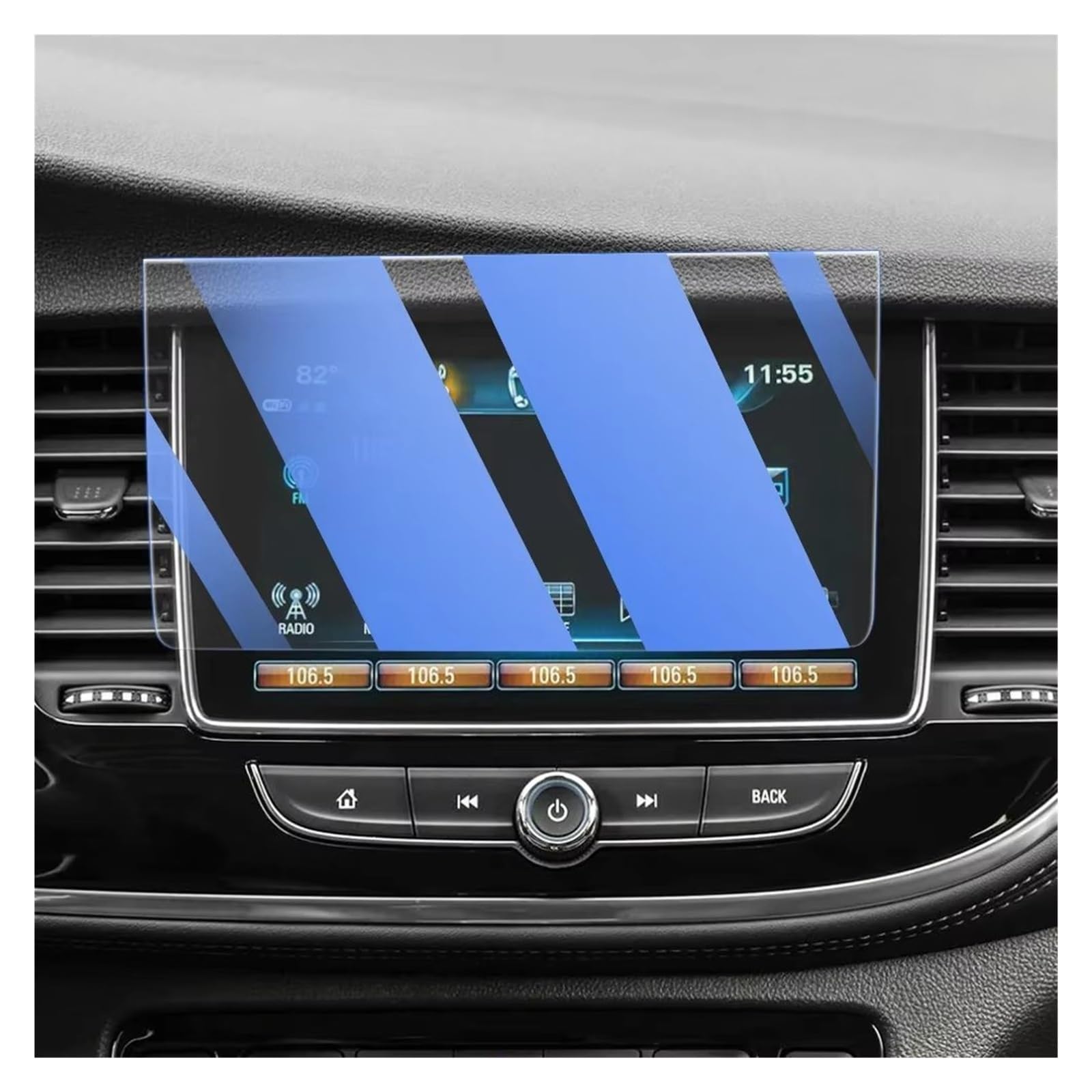 Navigation Schutzfolie Für Buick Für Encore 2022 20203 2024 Auto GPS Navigation Film LCD Bildschirm Gehärtetem Glas Schutz Film Anti-Scratch Film GPS-Navigationsfilm(Blue) von KOEHXJ