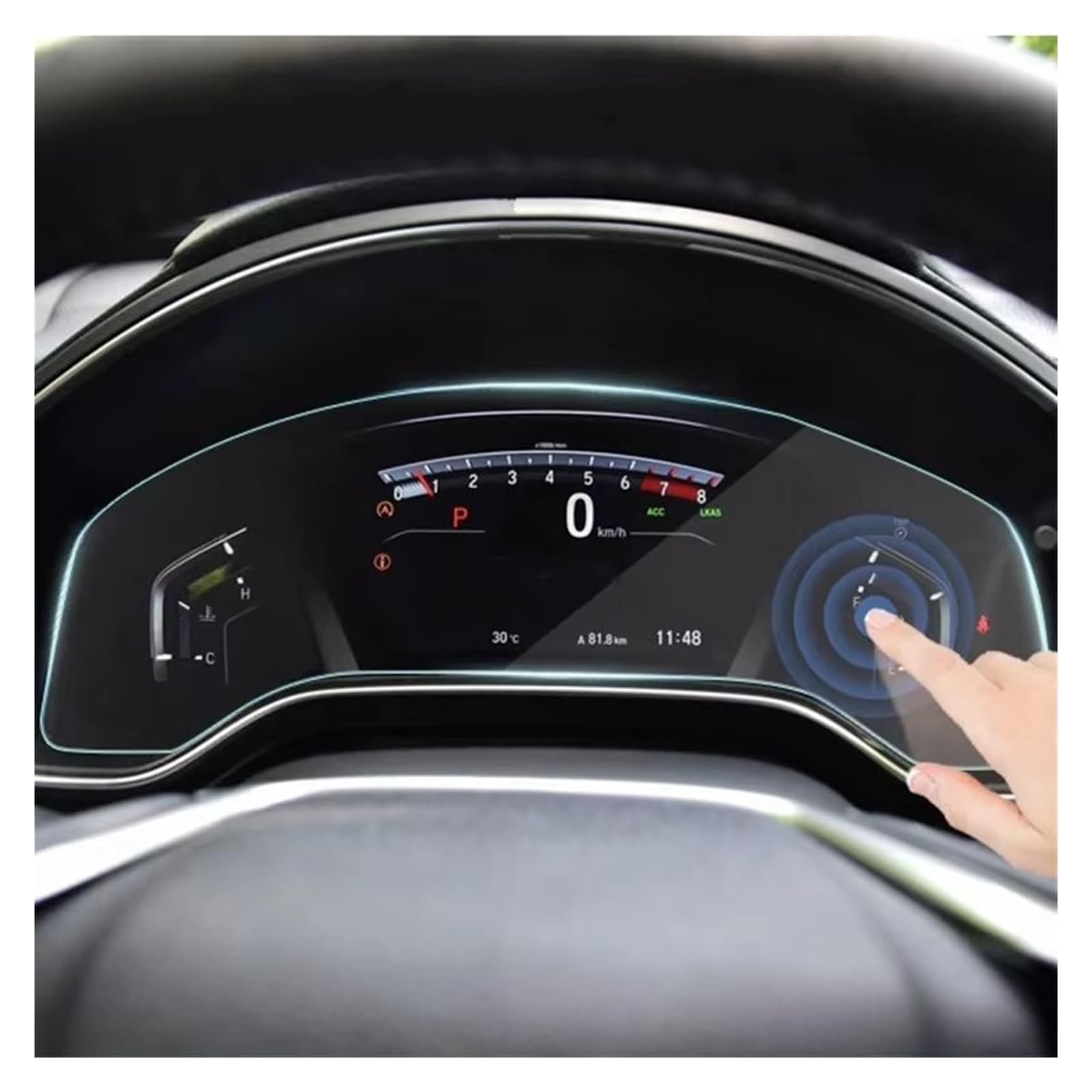 Navigation Schutzfolie Für CRV 2021 TPU Auto Dashboard Schutz Transparent Film Anti Scratch Display Bildschirm Aufkleber GPS-Navigationsfilm von KOEHXJ