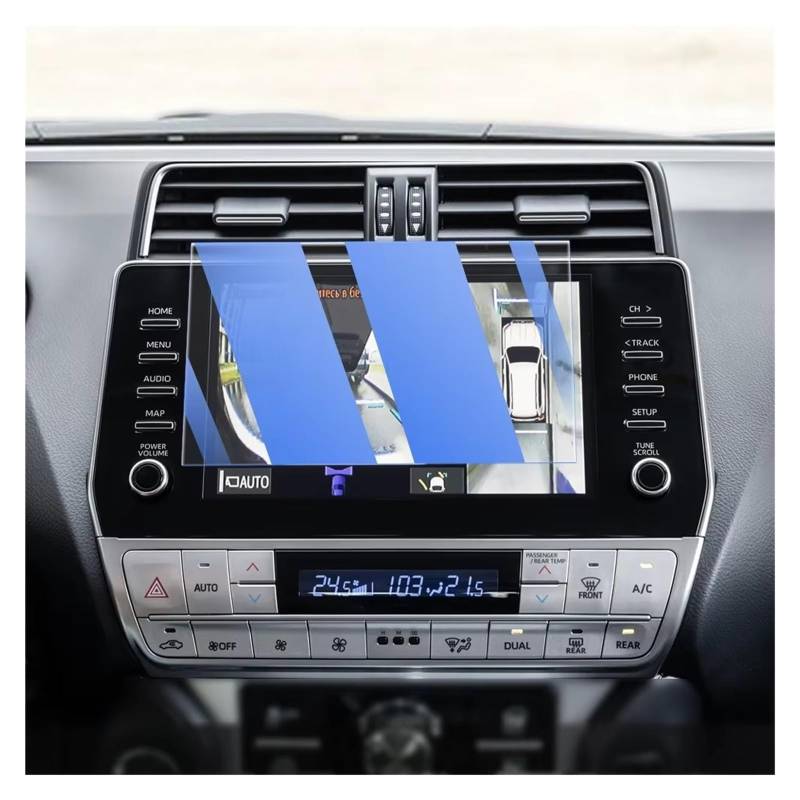 Navigation Schutzfolie Für Toyota Für Prado 2018 2019 2020 2021 2022 Auto GPS Navigation Film LCD Bildschirm Gehärtetem Glas Schutz Film GPS-Navigationsfilm(Blue) von KOEHXJ