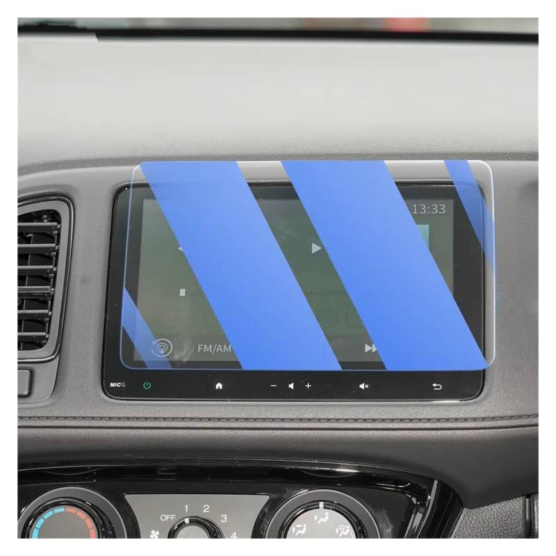 Navigation Schutzfolie Für VEZEL 2019 2020 2021 Auto GPS Navigation Film LCD Bildschirm Gehärtetem Glas Schutz Film Anti-Scratch-Film GPS-Navigationsfilm(Blue 8Inch) von KOEHXJ