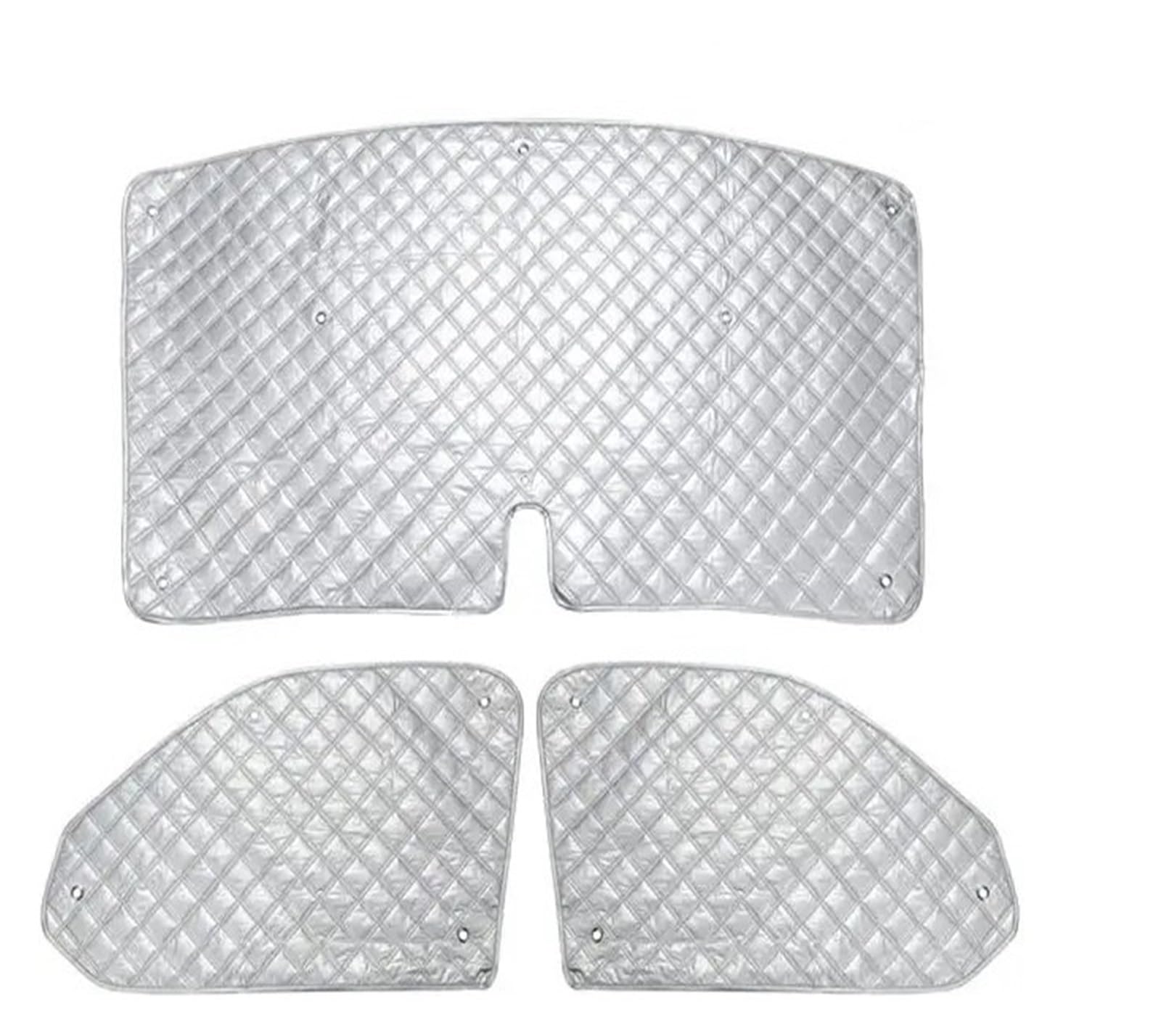 Sonnenblende 3PCS Sonnenschutz Windschutzscheibe Schutz Set Thermische Blind Fenster Abdeckung Set Für VW Für T5 Für T6 Auto-Sonnenblende von KOEHXJ