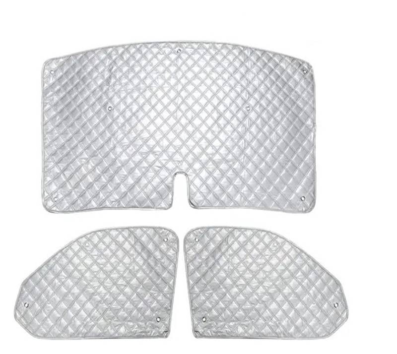 Sonnenblende 3PCS Sonnenschutz Windschutzscheibe Schutz Set Thermische Blind Fenster Abdeckung Set Für VW Für T5 Für T6 Auto-Sonnenblende von KOEHXJ