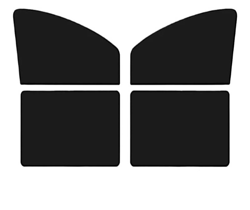 Sonnenblende 4/1 Stücke Auto Seitenfenster Magnet Vorne Hinten Fenster Sonnenschutz Schutz Abdeckung UV Reflexion Sommer Sonnenschirme Auto-Sonnenblende(Left) von KOEHXJ