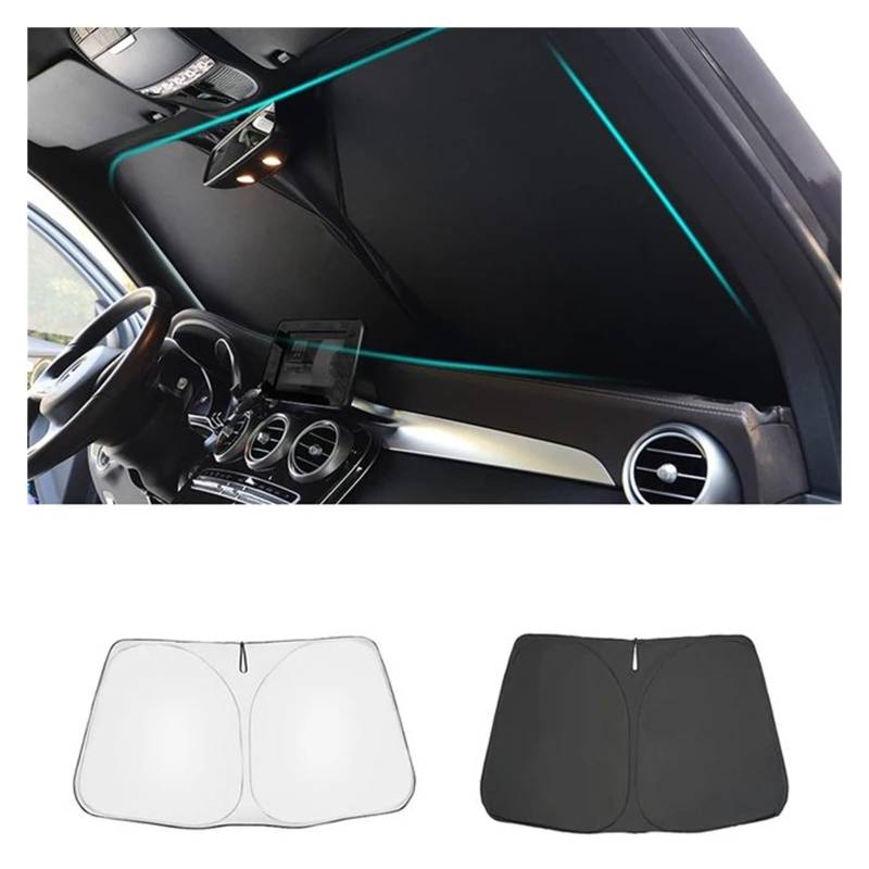 Sonnenblende Auto Front Sonnenschirm Abdeckung Sonnenschutz Visier Faltbare Vorhang Für VW Für Passat Für B6 2005 2006 2007 2008 2009 2010 Auto-Sonnenblende(Sliver) von KOEHXJ