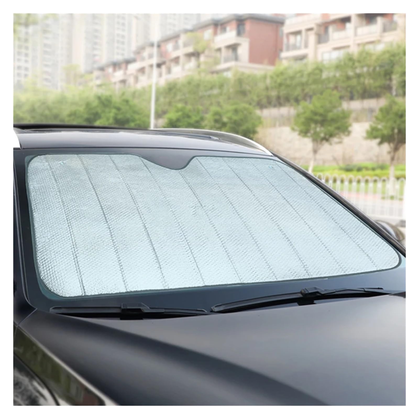 Sonnenblende Auto-Frontfenster-Sonnenschutz Sonnenschutz Sonnenschutzfunktion Visierabdeckung Vorhang Sonnenschutz Auto-Sonnenblende(130x60cm) von KOEHXJ