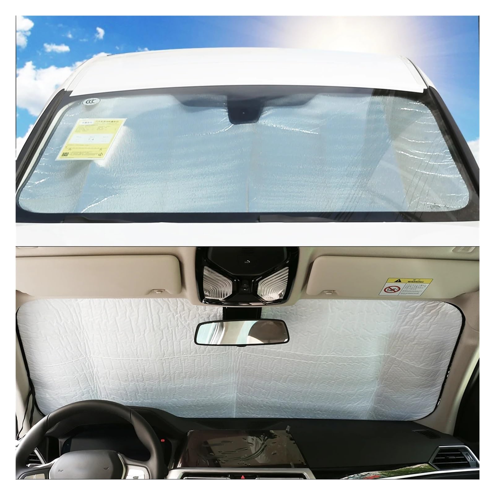 Sonnenblende Auto Frontscheibe Sonnenschutz Schutz Abdeckung Für 3 Serie Für E90 2005 2006 2007 2008 2009 2010 2011 2012 Auto-Sonnenblende von KOEHXJ