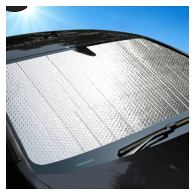 Sonnenblende Auto-Sonnenschutz Vorne Verdickter Sonnenschutz UV-Sonnenschutz Wärmeisolierung Auto-Kühl-Sonnenschutzvorhänge Auto-Sonnenblende(130x60cm) von KOEHXJ