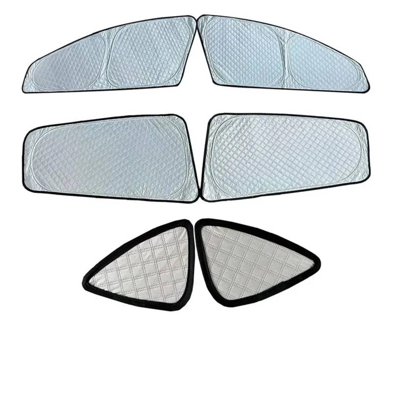 Sonnenblende Auto Visier Sonnenschutz Fenster Sonnenschutz Sonnenschirm Für Tesla Für Modell 3 Y S X 2017 2018 2019 2020 2021 2022 2023 Auto-Sonnenblende(M3 6pcs Side Window) von KOEHXJ