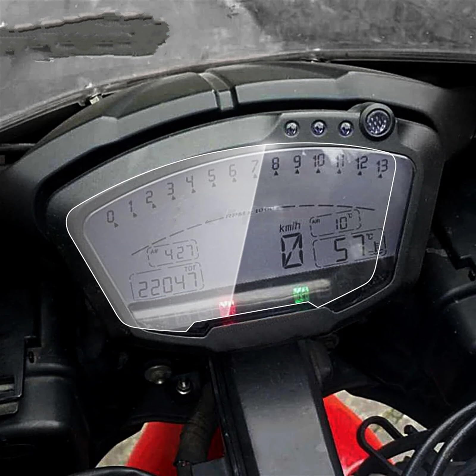 Tachoschutzfolie Für Ducati 848 1098 1198 Motorrad Instrument Tacho Cluster Kratzschutz Film Displayschutzfolie Displayschutzfolie von KOEHXJ