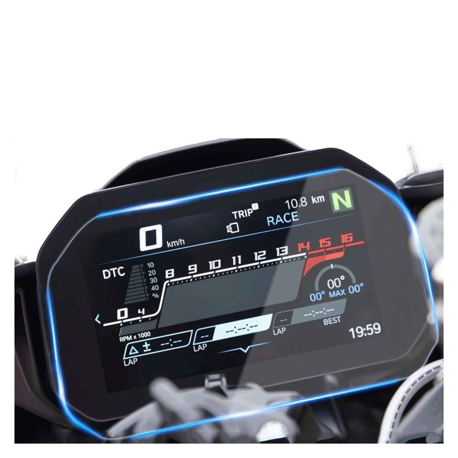 Tachoschutzfolie Für R1200GS Für R1250GS 2020 2021 2022 Motorrad Scratch Cluster Screen-Dashboard Schutz Instrument Film Displayschutzfolie(1 Set) von KOEHXJ