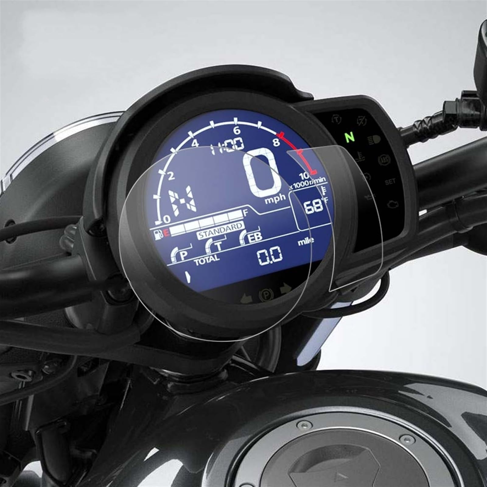 Tachoschutzfolie Für Rebel Für CMX 1100 Für CMX1100 2021 Motorrad Scratch Cluster Screen Dashboard Schutz Instrument Film Tacho Schutz Displayschutzfolie(X4) von KOEHXJ