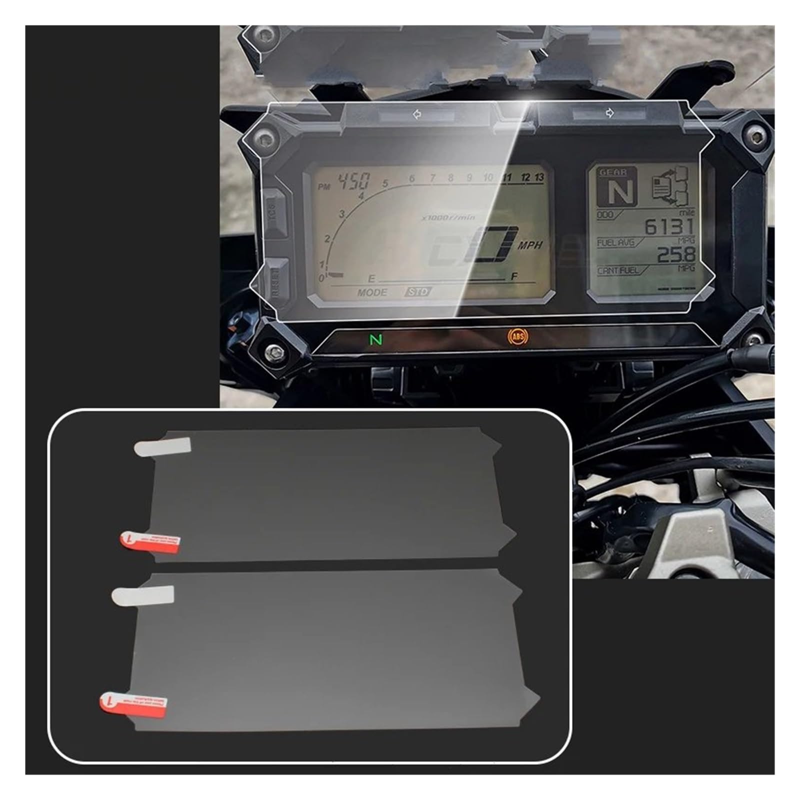 Tachoschutzfolie Motorrad Tacho Instrument TPU Film Dashboard Screen Protector Gauge Fit Für MT-09 Für FJ09 Für Tracer 900 Displayschutzfolie von KOEHXJ