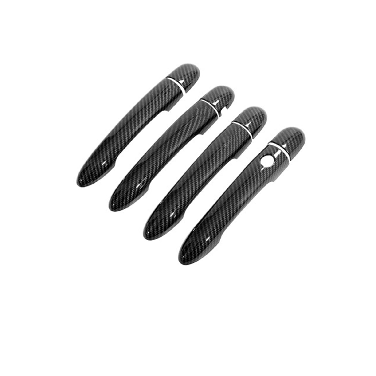 Türgriffabdeckung Carbon Fiber Außentürgriffabdeckung Für Koleos Für Samsung Für QM5 2006-2015 Autoschutzzubehör Styling Türgriff Griff(Handle 1 Button) von KOEHXJ