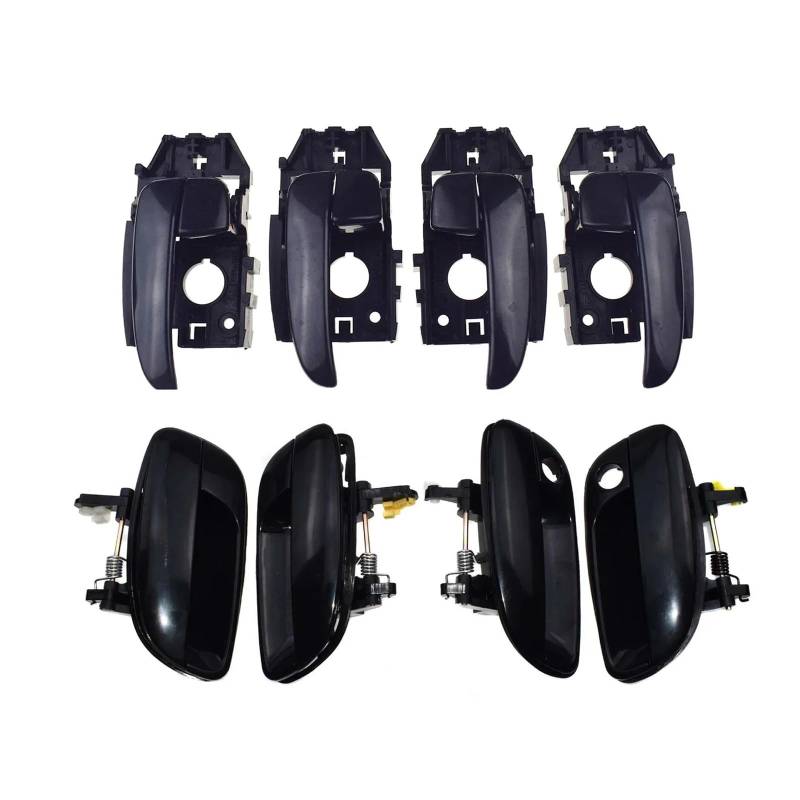 Türgriffabdeckung Für Hyundai Für Elantra 2001-2006 82650-2D000 82660-2D000 83650-2D000 83660-2D000 Auto 4 Stücke Innen 4 Stücke Außentürgriffe Türgriff Griff(Set of 8 Pcs) von KOEHXJ