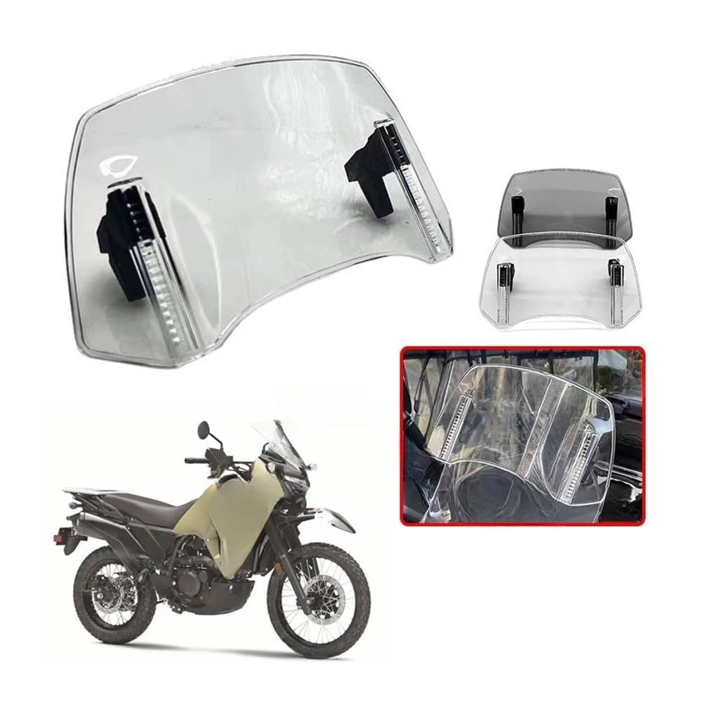 Motorrad Windschutzscheibe Für Ka&wasaki KLR 650 KLR650 2020 2021 2022 2023 Motorrad Windschutzscheibe Verlängerung Einstellbare Spoiler Deflektor Zubehör von KOERBGDYM