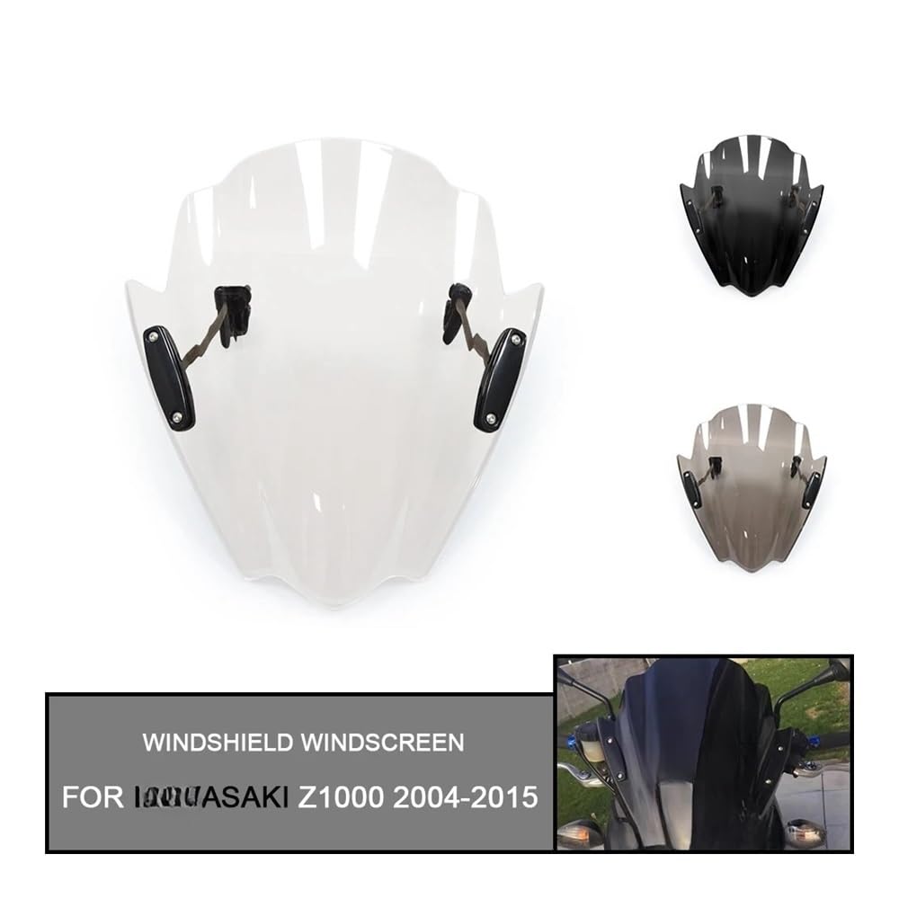 Motorrad Windschutzscheibe Für Ka&wasaki Z1000 2004-2015 2010 2013 2012 2008 2007 Universal Motorrad Windschutzscheibe Windschutz 7/8" von KOERBGDYM