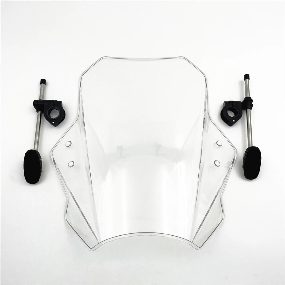 Motorrad Windschutzscheibe Windschutzscheibe Universal Motorrad Windabweiser Clamp-On Variable ABS Windschutzscheibe Spoiler Für Ho&nda CTX 700N CTX700N CTX700 N von KOERBGDYM