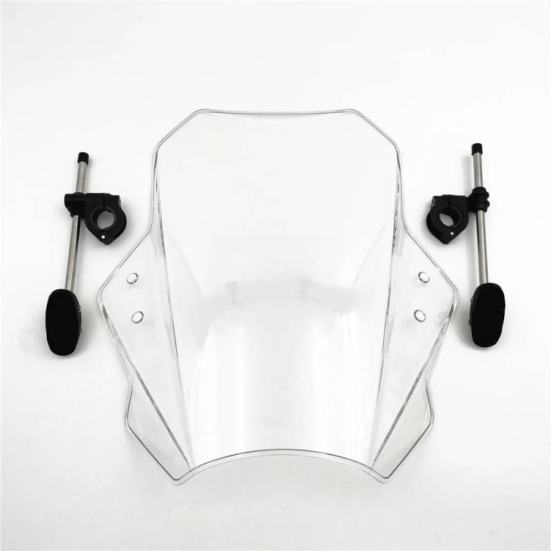 Motorrad Windschutzscheibe Windschutzscheibe Universal Motorrad Windabweiser Clamp-On Variable ABS Windschutzscheibe Spoiler Für Ho&nda CTX 700N CTX700N CTX700 N von KOERBGDYM