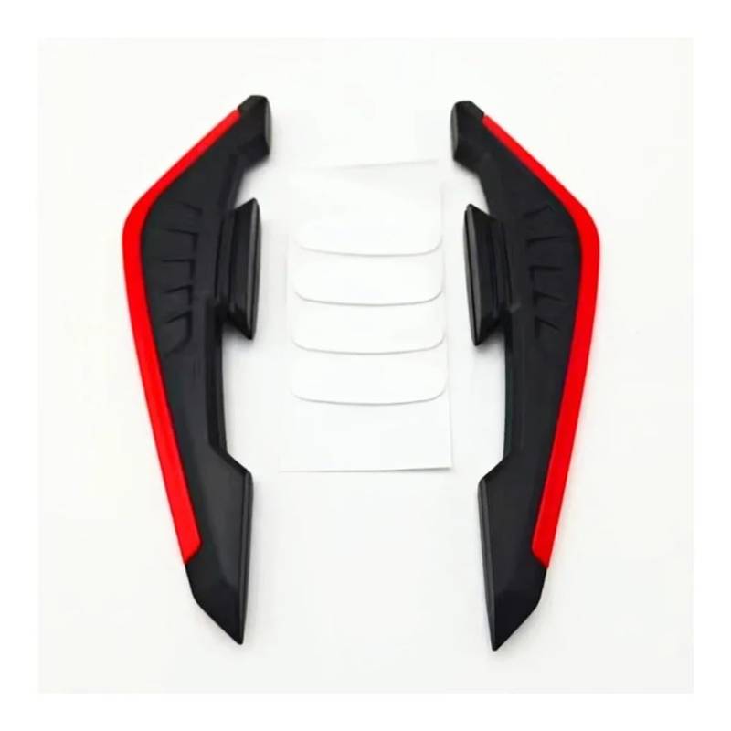 Motorradverkleidung 1 Paar Universal Motorrad Frontverkleidung Winglets Seitenspoiler Dynamischer Flügelaufkleber Motorrad Winglet Aerodynamisch von KOERBGDYM