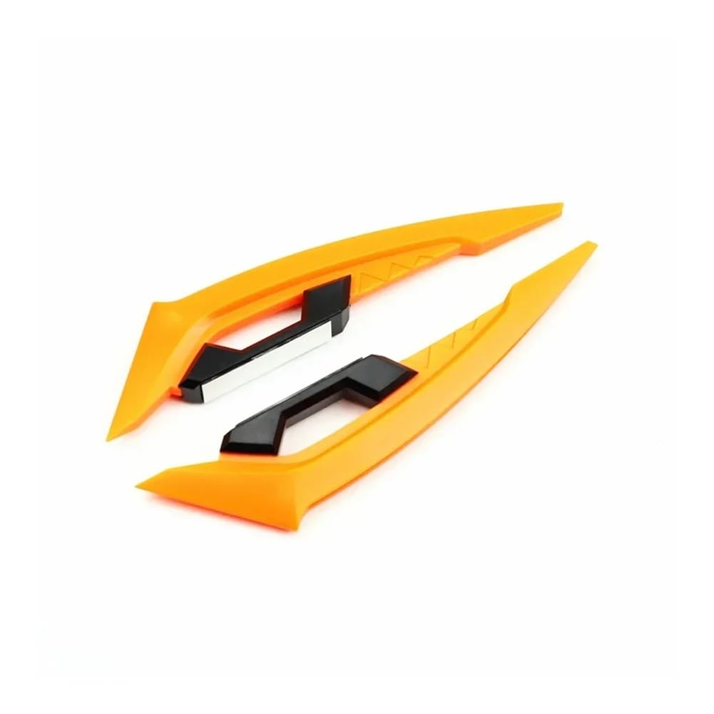 Motorradverkleidung 2PCS Motorrad Frontverkleidung Winglets Universal Side Spoilers Dynamischer Flügel Aufkleber Motorrad Winglet Aerodynamisch von KOERBGDYM