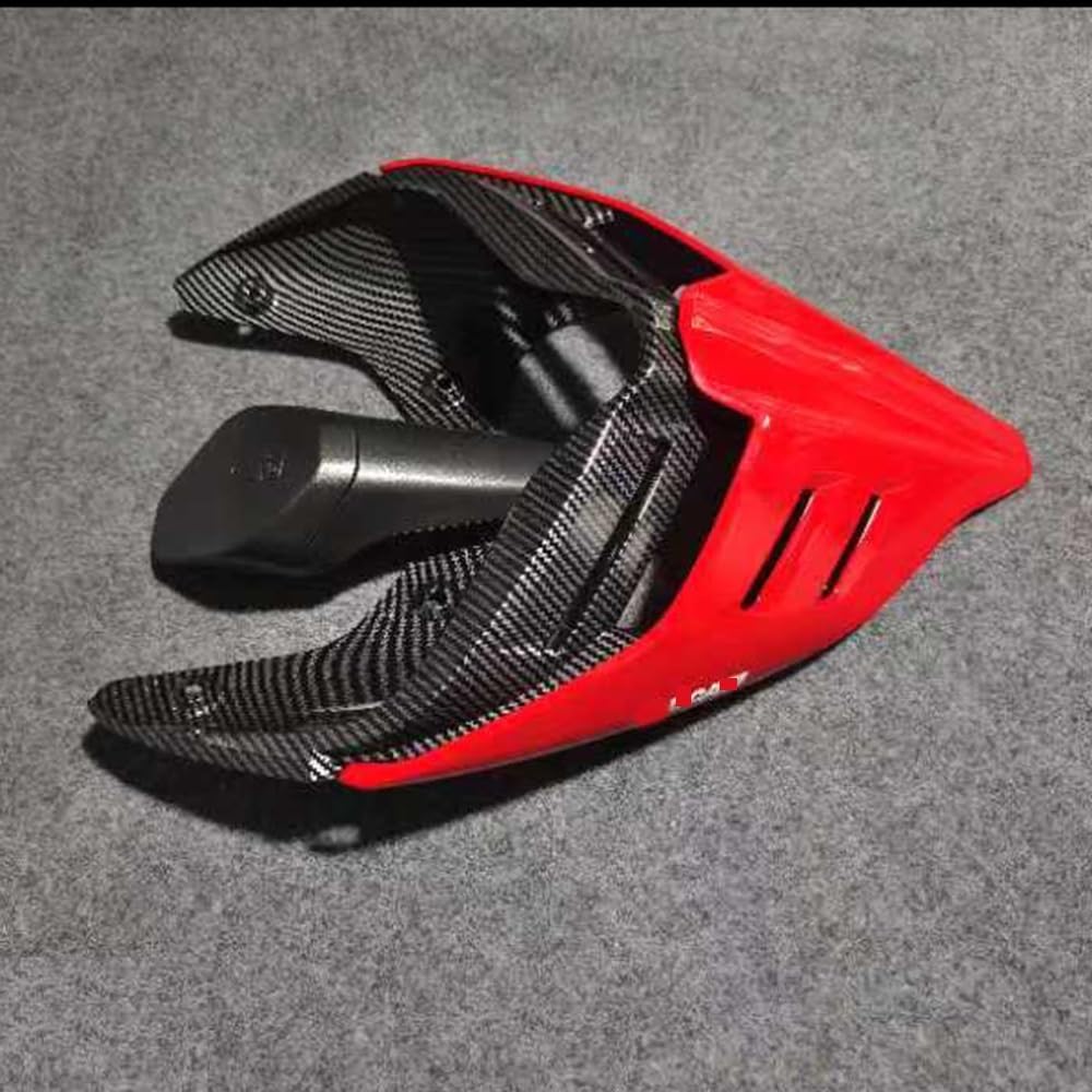 Motorradverkleidung ABS Carbon Fiber Tail Abschnitt Hinten Sitz Abdeckung Obere Verkleidung Für Du&Cati V2 V4 V4S V4R Streetfighter V4 V2 Hinten Buckel Gugel Kappe von KOERBGDYM