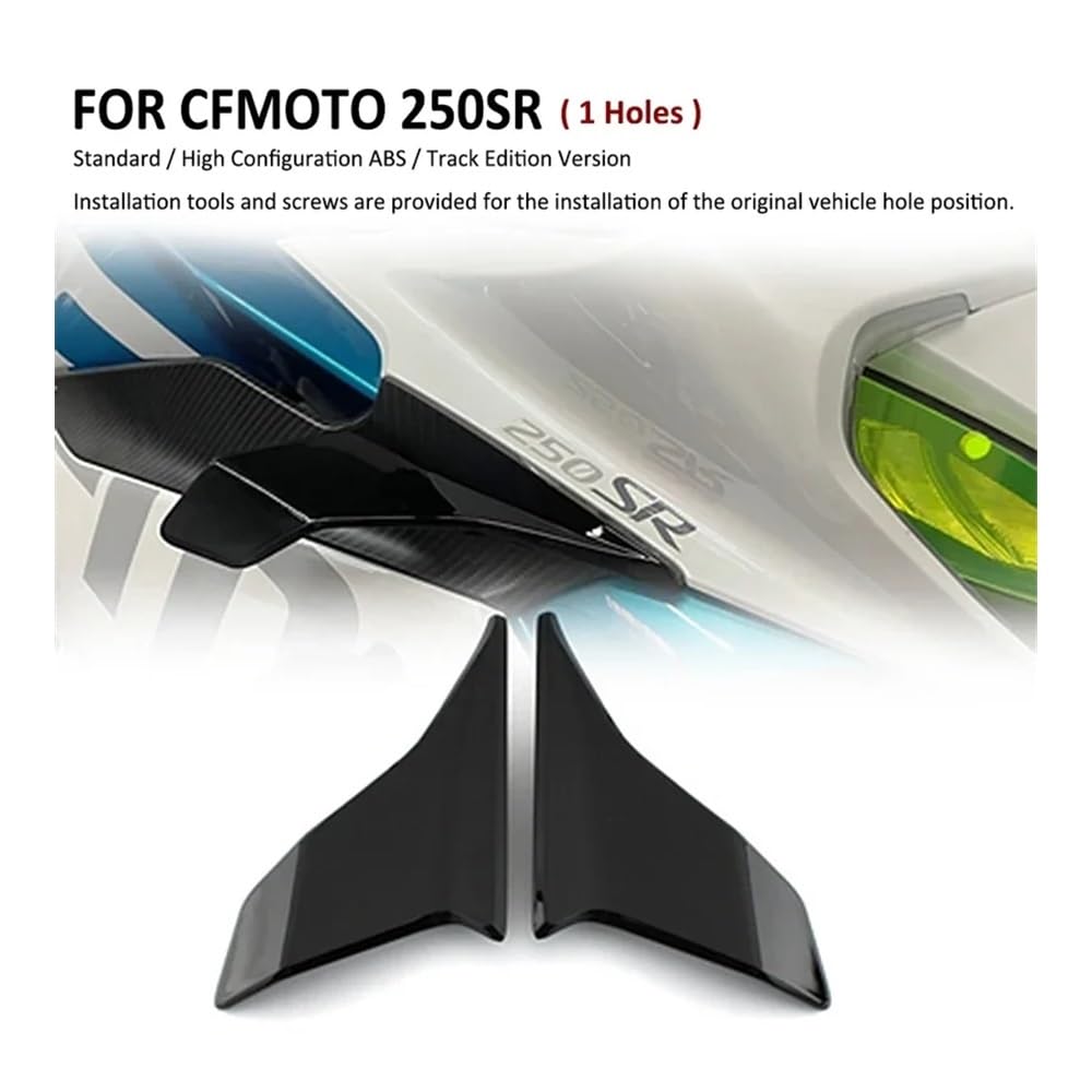 Motorradverkleidung FÜR CFMOTO CF250SR CF 250SR 250 SR Motorrad Teile Seite Abtrieb Nackte Spoiler Feste Winglet Verkleidung Flügel Deflektoren von KOERBGDYM