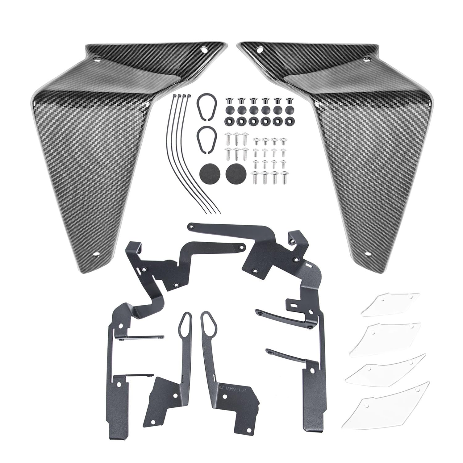 Motorradverkleidung Für Ya&maha MT-09 MT 09 2021 2022 2023 MT09 Seite Abtrieb Nackt Spoiler Feste Winglet Verkleidung Flügel Motorrad Zubehör von KOERBGDYM