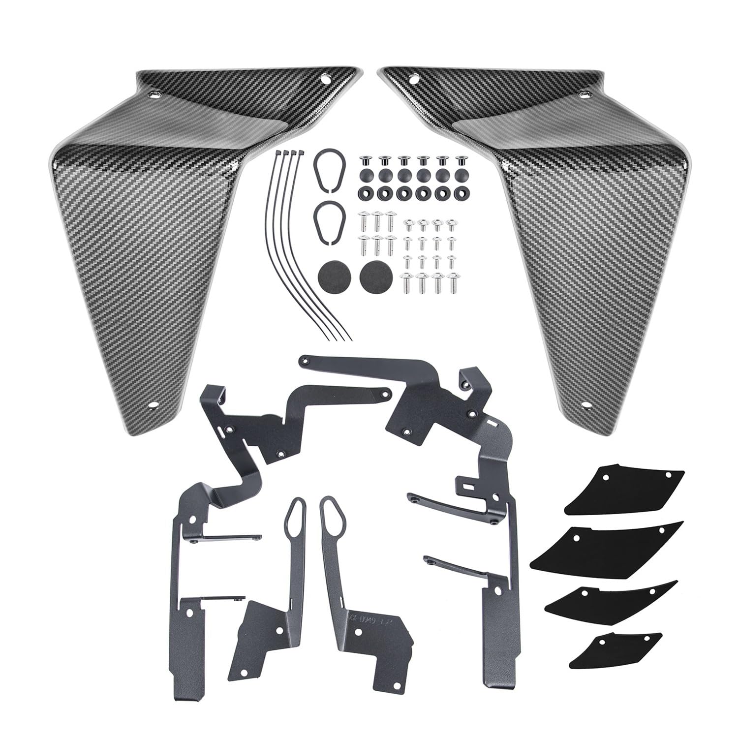 Motorradverkleidung Für Ya&maha MT-09 MT 09 2021 2022 2023 MT09 Seite Abtrieb Nackt Spoiler Feste Winglet Verkleidung Flügel Motorrad Zubehör von KOERBGDYM