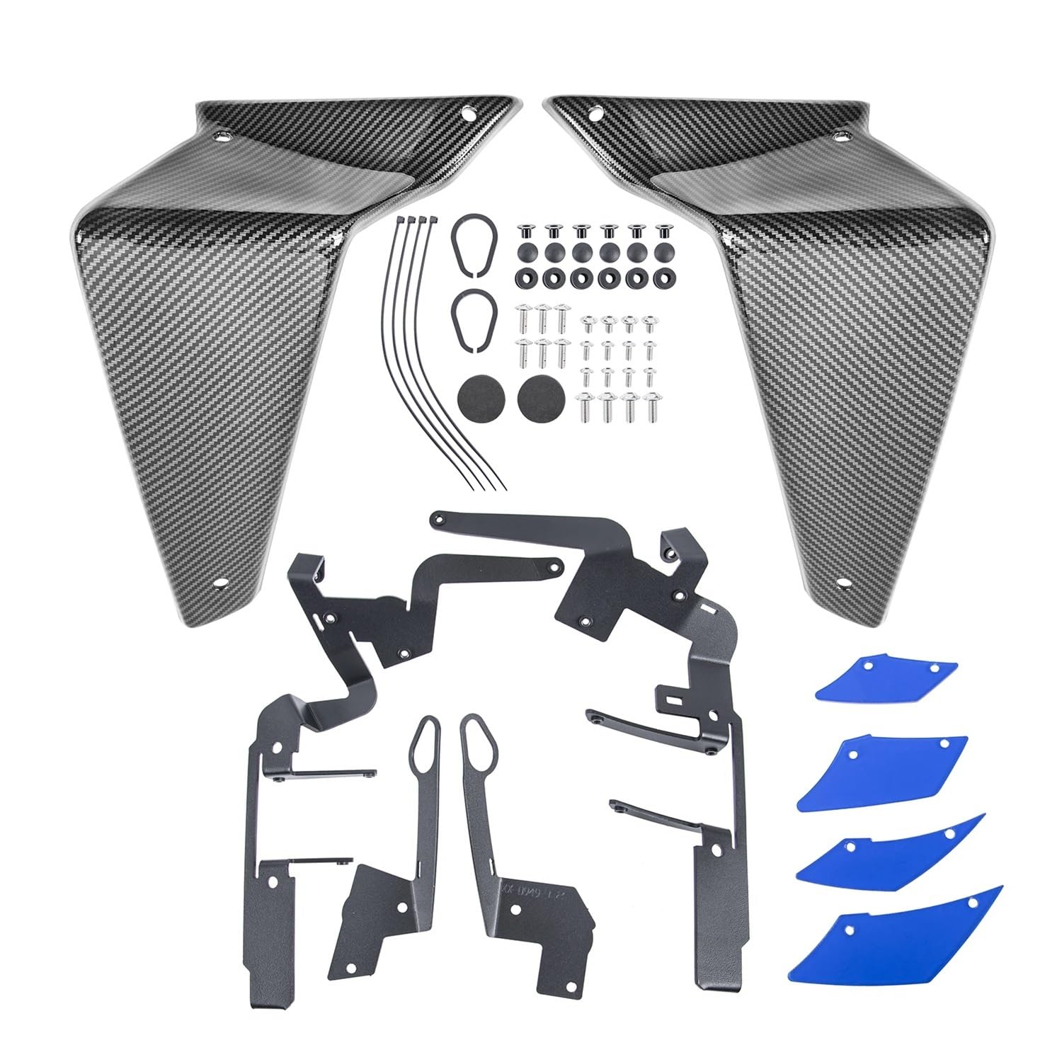 Motorradverkleidung Für Ya&maha MT-09 MT 09 2021 2022 2023 MT09 Seite Abtrieb Nackt Spoiler Feste Winglet Verkleidung Flügel Motorrad Zubehör von KOERBGDYM