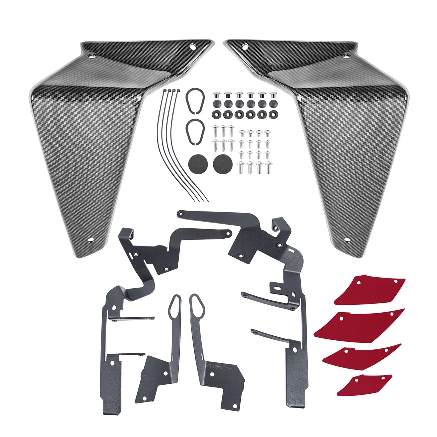 Motorradverkleidung Für Ya&maha MT-09 MT 09 2021 2022 2023 MT09 Seite Abtrieb Nackt Spoiler Feste Winglet Verkleidung Flügel Motorrad Zubehör von KOERBGDYM