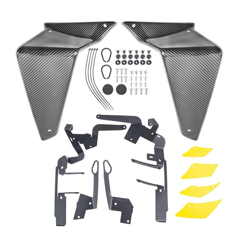 Motorradverkleidung Für Ya&maha MT-09 MT 09 2021 2022 2023 MT09 Seite Abtrieb Nackt Spoiler Feste Winglet Verkleidung Flügel Motorrad Zubehör von KOERBGDYM