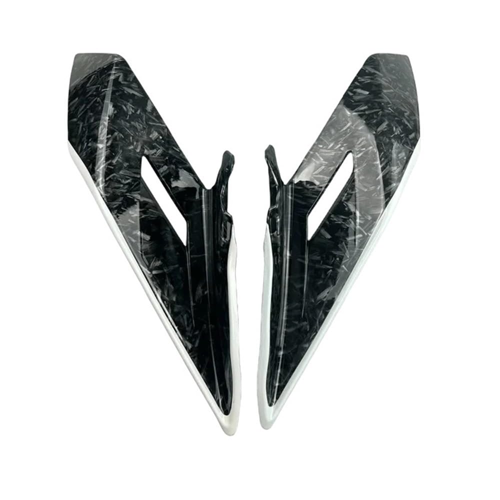 Motorradverkleidung Motorrad Fixed Wing Für CFMOTO 450SR CF450SR 2022-2023 ABS Carbon Weiß Vorderseite Abtrieb Nackt Spoiler Verkleidung Zubehör von KOERBGDYM