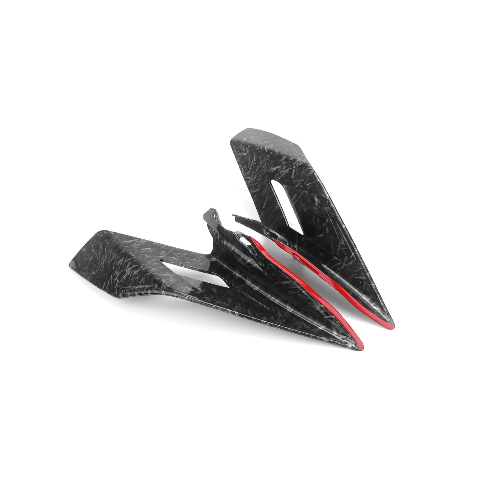 Motorradverkleidung Motorrad Fixed Wing Für CFMOTO 450SR CF450SR 2022-2023 ABS Carbon Weiß Vorderseite Abtrieb Nackt Spoiler Verkleidung Zubehör von KOERBGDYM