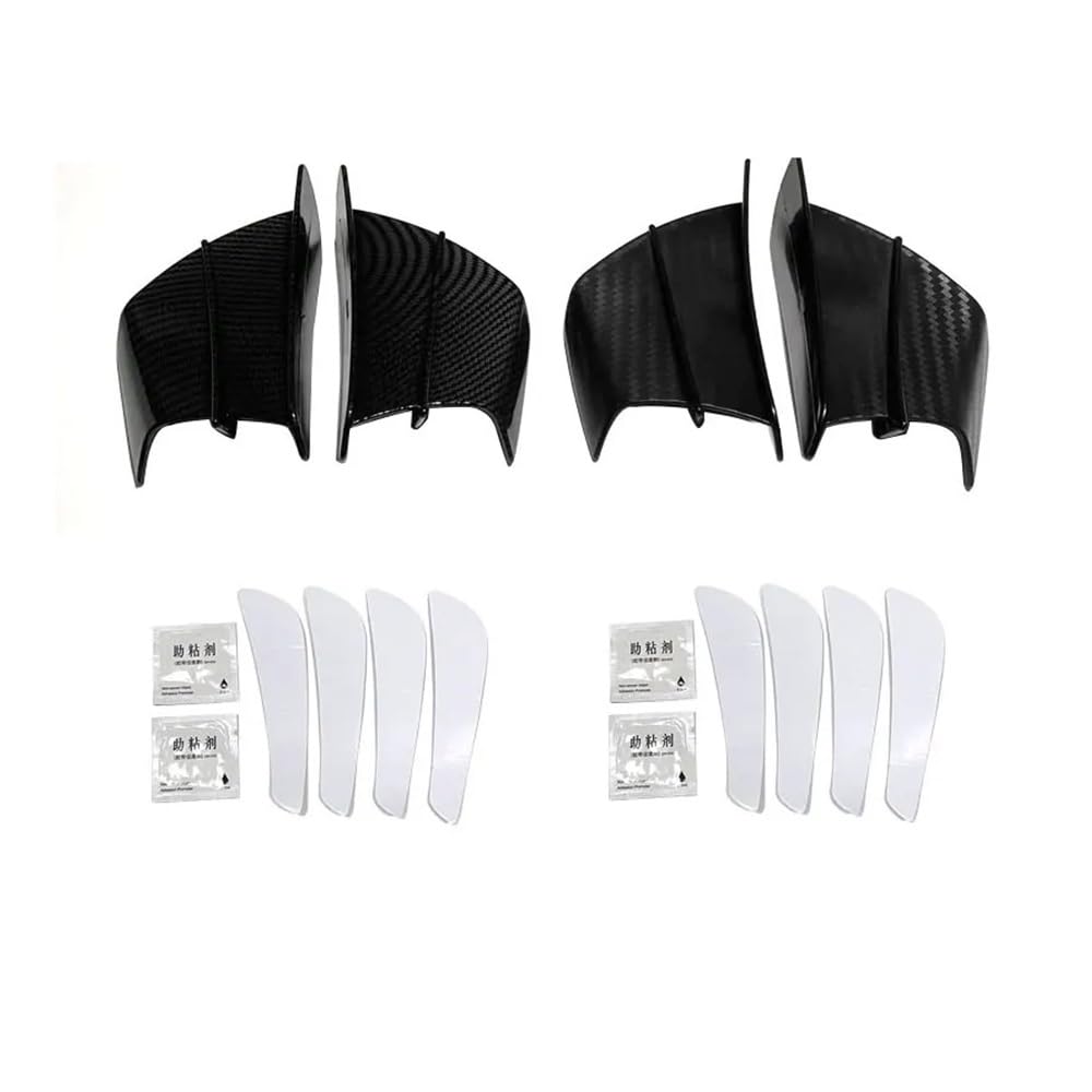 Motorradverkleidung Passend für Ka&wasaki NI&NJA 650 400 300 250 H2R ZX14R ZX10R ZX6R Z H2 1000 SX Verkleidungsseite Winglet Aerodynamischer Flügelabweiser-Spoiler von KOERBGDYM