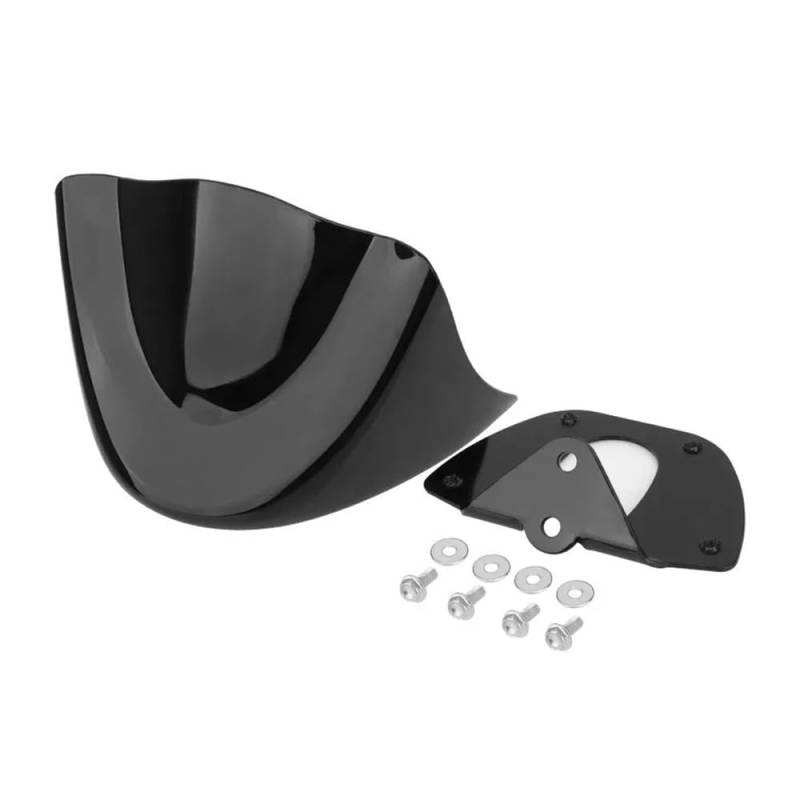 Motorradverkleidung Vorne Kinn Spoiler Untere Luft Dam Verkleidung Abdeckung Schwarz Motorrad Teile Für Harley Dyna Fat Streetbob Wide Glide FXD 2006-2017 von KOERBGDYM