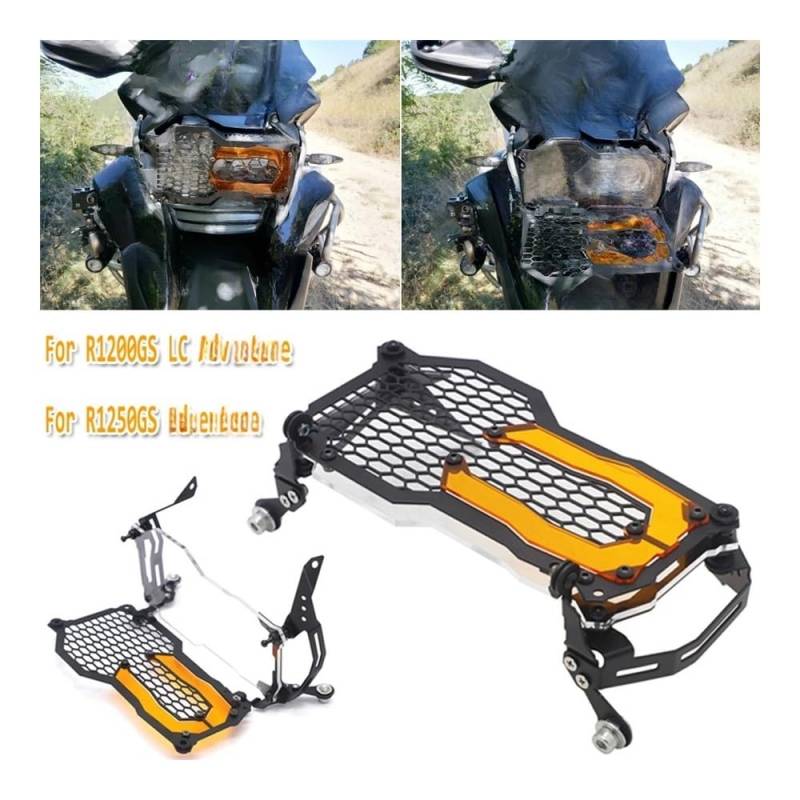 Scheinwerfer Kühlergrill Schutz Abdeckung Motorrad Scheinwerfer Schutz Kühlergrill Wache Abdeckung Schutz Grill Für B&M&W R1200GS R1250GS LC Adventure R 1200 GS R1250 GS von KOERBGDYM