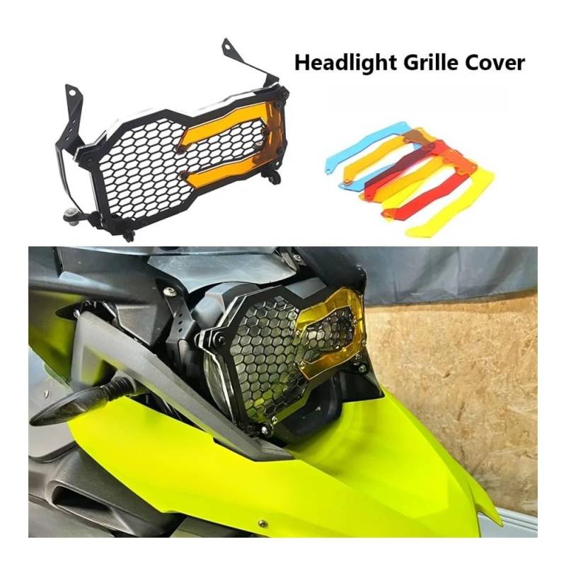 Scheinwerfer Kühlergrill Schutz Abdeckung Motorrad Scheinwerfer Schutz Kühlergrill Wache Abdeckung Schutz Grill Für B&M&W R1200GS R1250GS LC Adventure R 1200 GS R1250 GS von KOERBGDYM