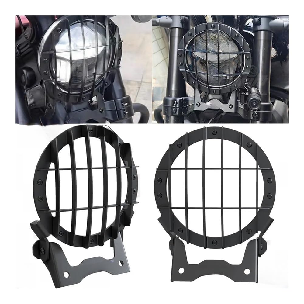 Scheinwerfer Kühlergrill Schutz Abdeckung Motorrad Zubehör Scheinwerfer Schutz Cover Schutz Grill FÜR CFMOTO CLC450 450 CL-C CLC 450 Bobber 2023 2024 von KOERBGDYM