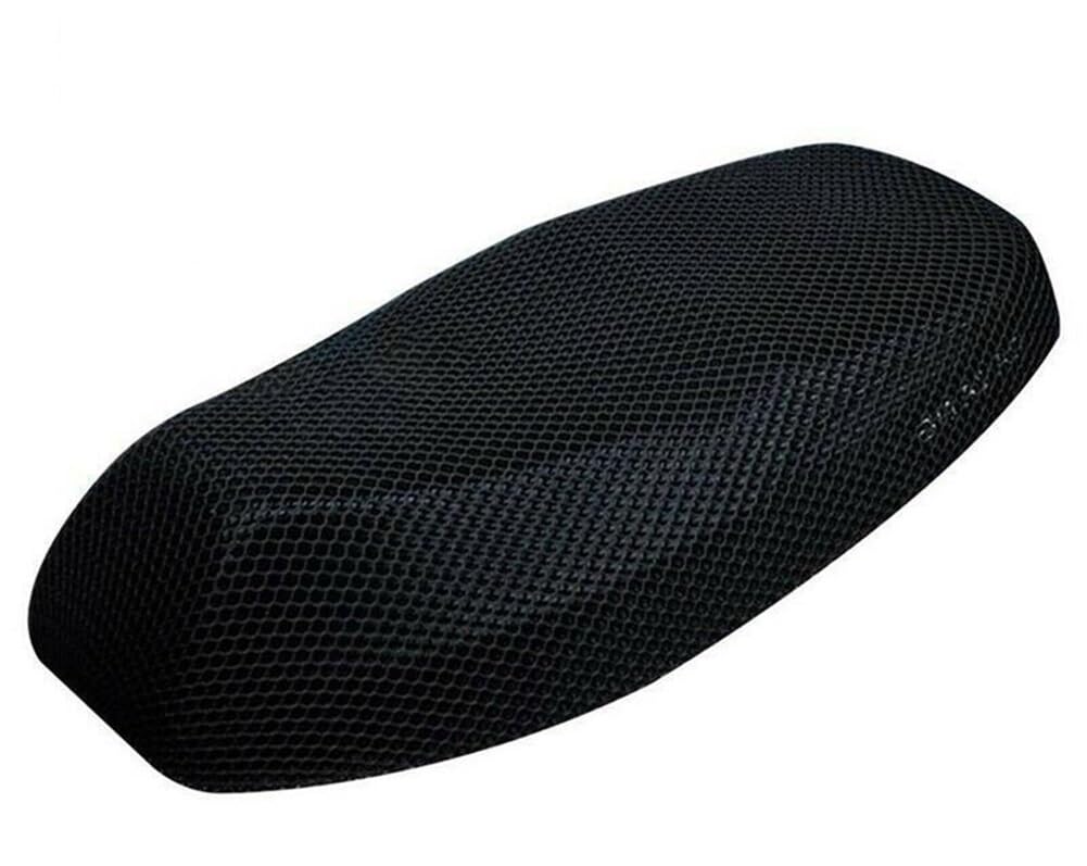 Sitzbezug Schutz Kissen Motorrad Sitzbezug Pads Atmungsaktive Motorrad Kissen Polyester Mesh Motorrad Langlebiges Kissen Netz Moto Zubehör von KOERBGDYM