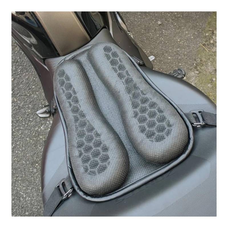 Sitzbezug Schutz Kissen Motorrad Sitzkissen Anti-Rutsch Universal Motorrad 3D Luftkissen Druckentlastung Fahrt Sitzpolster Motorrad Zubehör von KOERBGDYM