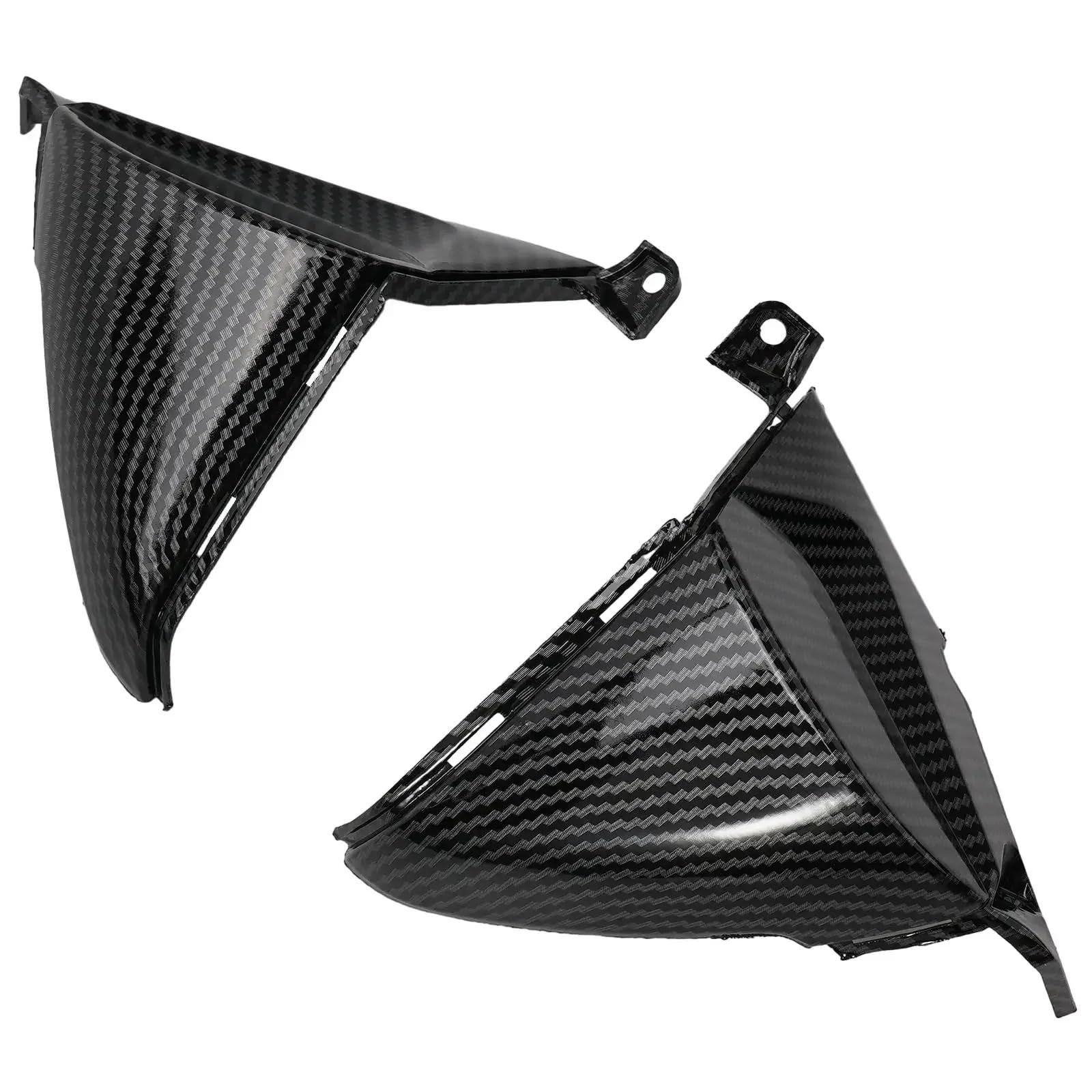 KOIAMVZW [Replacement] Verkleidungsverkleidung, 2 Stück, ABS-Kohlefaser, Schwarze Scheinwerferabdeckung for Honda CBR600RR 07–12 von KOIAMVZW