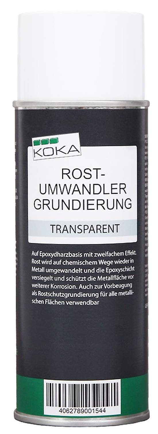 KOKA 1 x 400 ml Rostumwandler Grundierung transparent Rostsanierer Rostentferner von KOKA