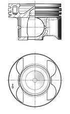 Kolbenschmidt Kolben [Hersteller-Nr. 41080600] für Mercedes-Benz von KOLBENSCHMIDT