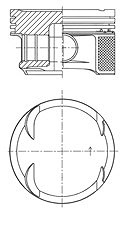 Kolbenschmidt Kolben [Hersteller-Nr. 41724600] für Mercedes-Benz von KOLBENSCHMIDT