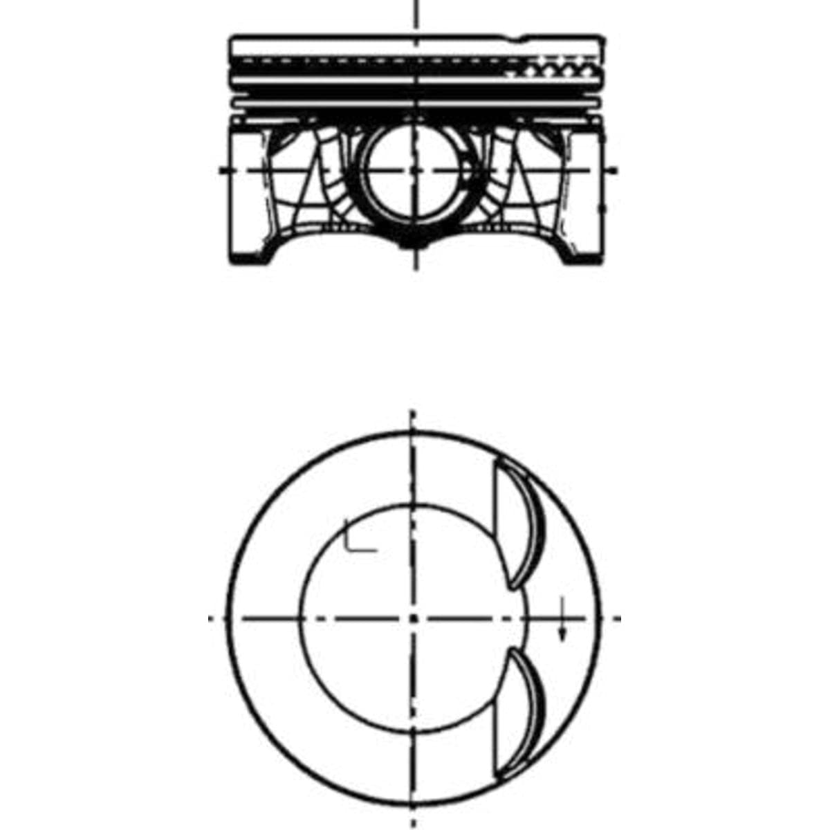 Kolbenschmidt 40247610 - Kolben von KOLBENSCHMIDT