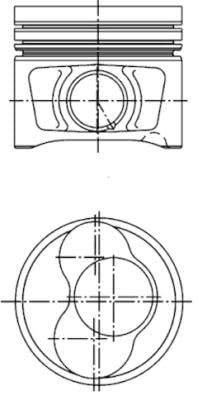 Kolbenschmidt 40409610 - Kolben von KOLBENSCHMIDT